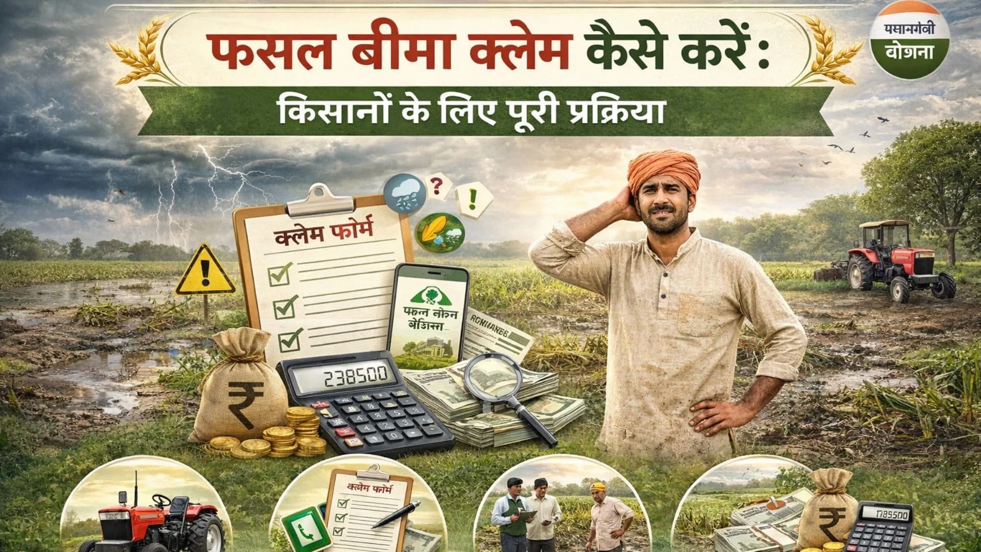 फसल बीमा क्लेम कैसे करें | Crop Insurance Claim Process